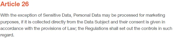 KSA PDPL – Article 26